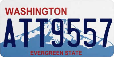 WA license plate ATT9557