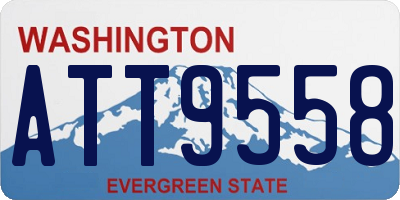 WA license plate ATT9558