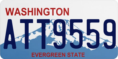 WA license plate ATT9559