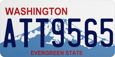 WA license plate ATT9565