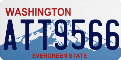 WA license plate ATT9566