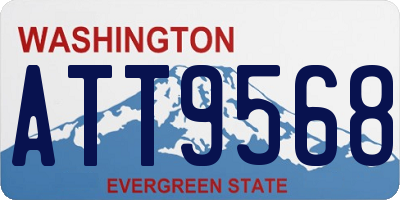 WA license plate ATT9568