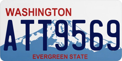 WA license plate ATT9569