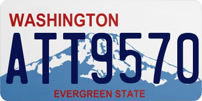 WA license plate ATT9570