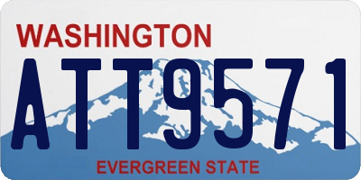 WA license plate ATT9571