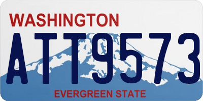 WA license plate ATT9573