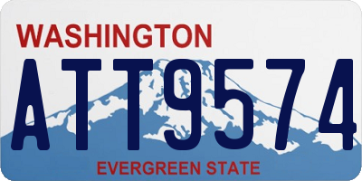 WA license plate ATT9574