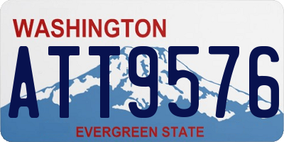 WA license plate ATT9576