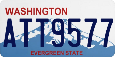 WA license plate ATT9577