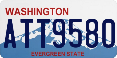 WA license plate ATT9580