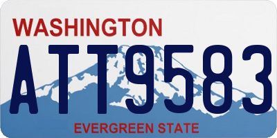 WA license plate ATT9583