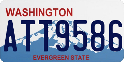 WA license plate ATT9586