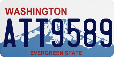 WA license plate ATT9589