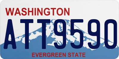 WA license plate ATT9590