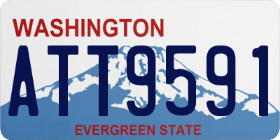 WA license plate ATT9591