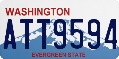 WA license plate ATT9594