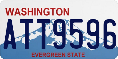 WA license plate ATT9596
