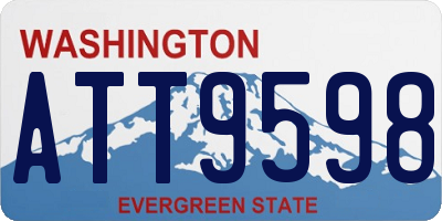 WA license plate ATT9598