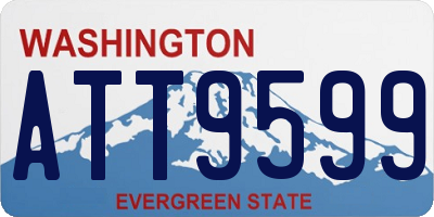 WA license plate ATT9599