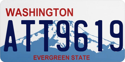 WA license plate ATT9619