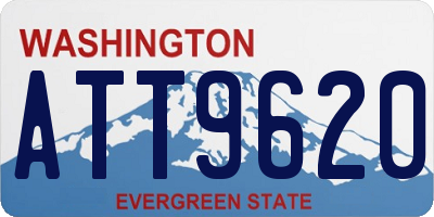 WA license plate ATT9620