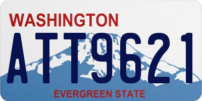 WA license plate ATT9621