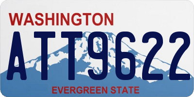 WA license plate ATT9622