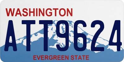 WA license plate ATT9624