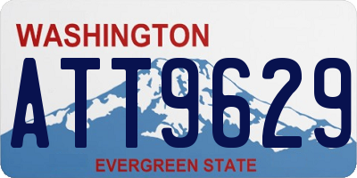 WA license plate ATT9629