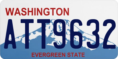 WA license plate ATT9632