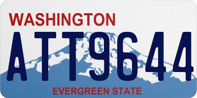 WA license plate ATT9644