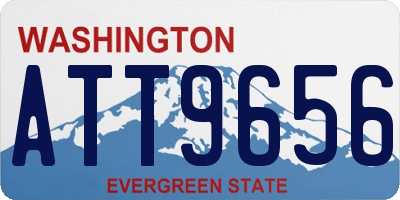 WA license plate ATT9656