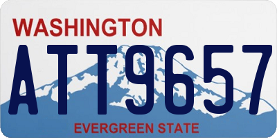 WA license plate ATT9657