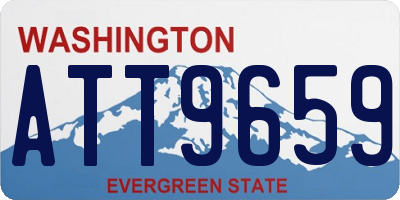 WA license plate ATT9659