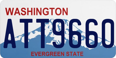 WA license plate ATT9660