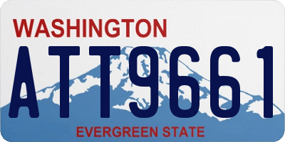 WA license plate ATT9661