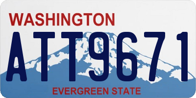 WA license plate ATT9671