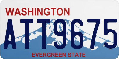 WA license plate ATT9675