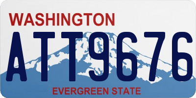 WA license plate ATT9676