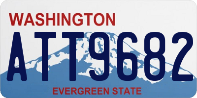 WA license plate ATT9682