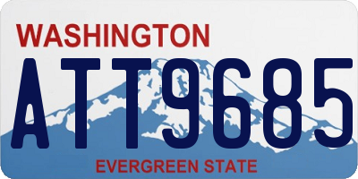 WA license plate ATT9685