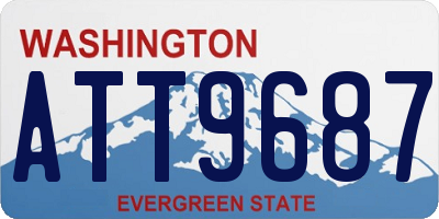 WA license plate ATT9687