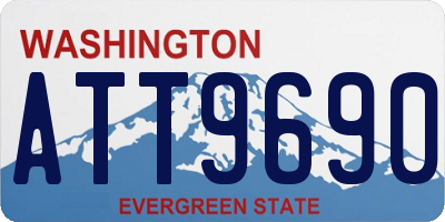 WA license plate ATT9690
