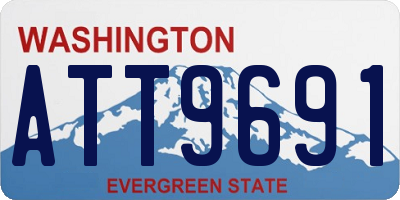 WA license plate ATT9691