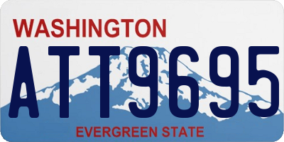 WA license plate ATT9695