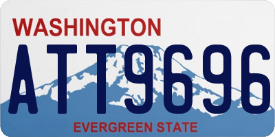 WA license plate ATT9696