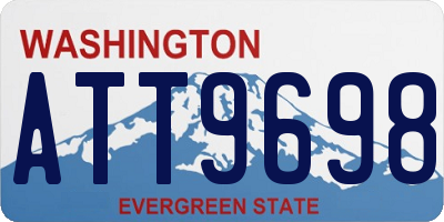 WA license plate ATT9698