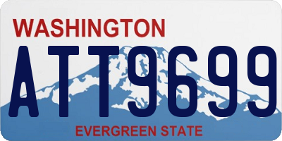 WA license plate ATT9699