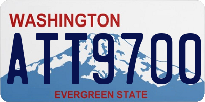 WA license plate ATT9700