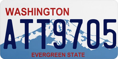 WA license plate ATT9705